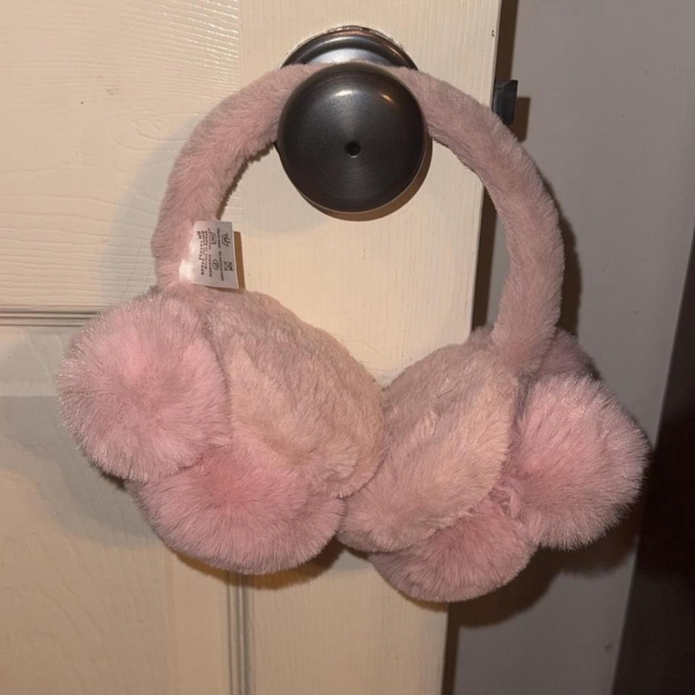Fluffy Pink Earmuffs